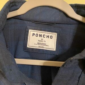 Poncho Navy Blue Shirt XL